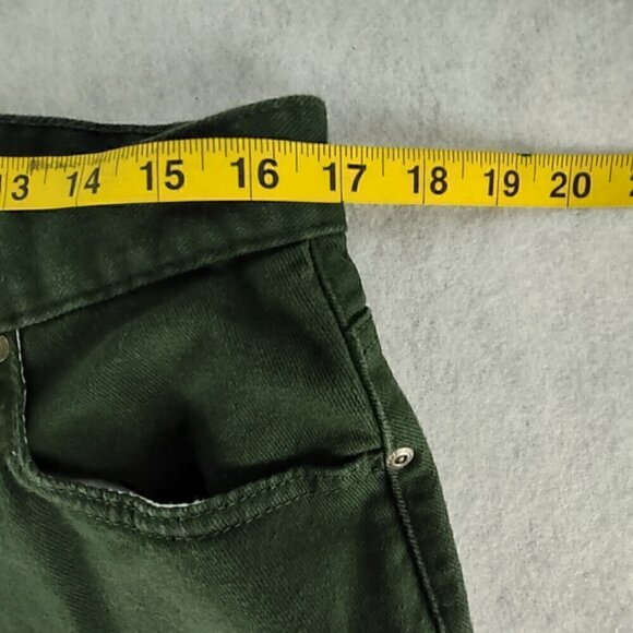 Liz Claiborne Womens Green Classic Fit Five Pocket Lizwear Cotton Jeans Size 16 - Picture 6 of 10